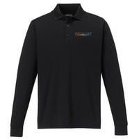 Seabrook Island SC South Carolina Retro Design Performance Long Sleeve Polo