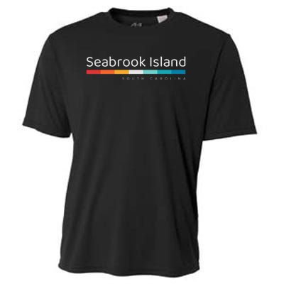 Seabrook Island SC South Carolina Retro Design Cooling Performance Crew T-Shirt