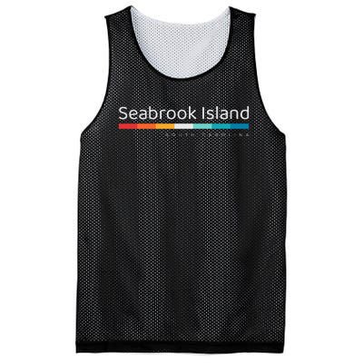 Seabrook Island SC South Carolina Retro Design Mesh Reversible Basketball Jersey Tank