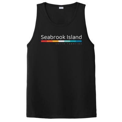 Seabrook Island SC South Carolina Retro Design PosiCharge Competitor Tank