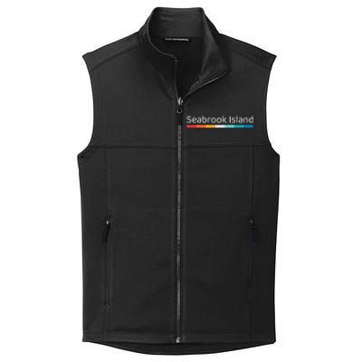 Seabrook Island SC South Carolina Retro Design Collective Smooth Fleece Vest