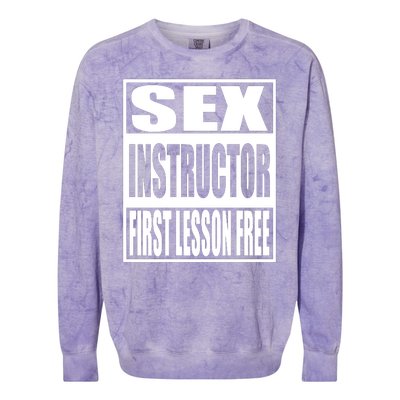 Sex Instructor Colorblast Crewneck Sweatshirt