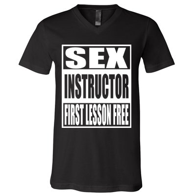 Sex Instructor V-Neck T-Shirt