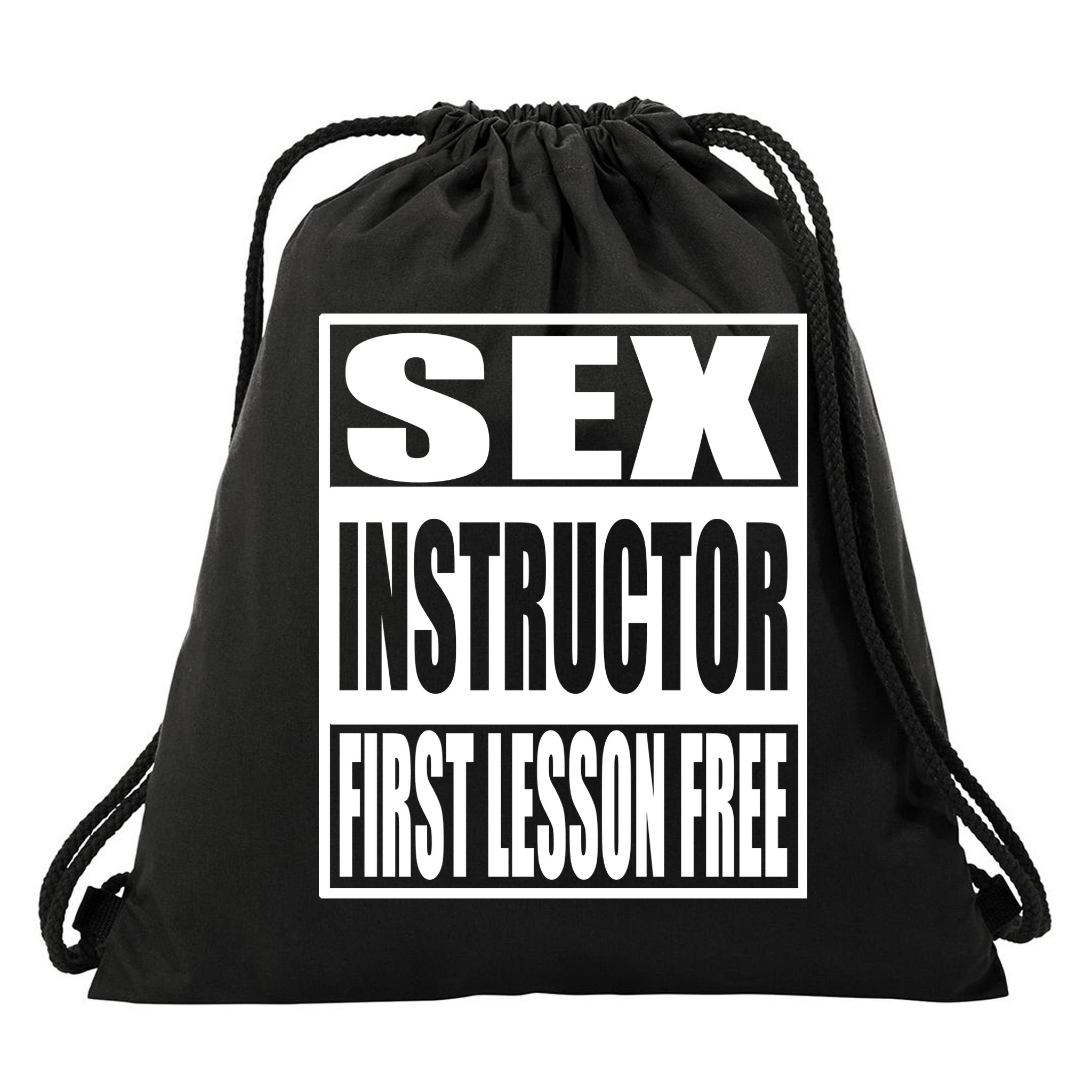 Sex Instructor Drawstring Bag