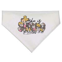 She Is Strong Christian 31:25 God Jesus USA-Made Doggie Bandana