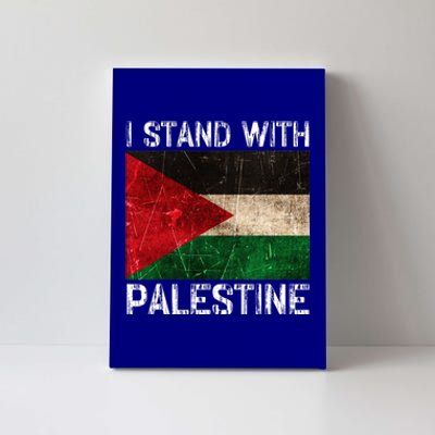 Support I Stand With Palestine Free Palestine Flag Arabic Canvas