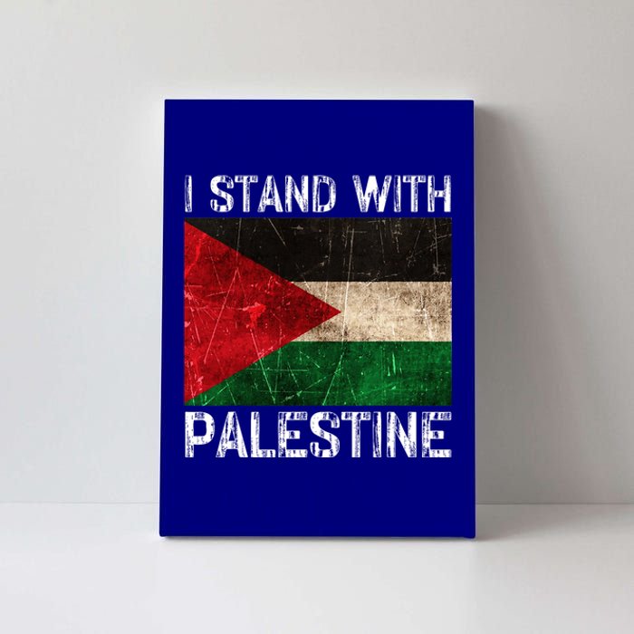 Support I Stand With Palestine Free Palestine Flag Arabic Canvas