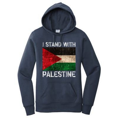 Support I Stand With Palestine Free Palestine Flag Arabic Women's Pullover Hoodie