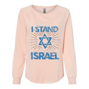 Support Israel Standing Strong Together Womens California Wash Sweatshirt