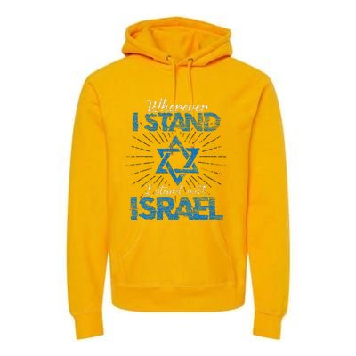 Support Israel Standing Strong Together Premium Hoodie