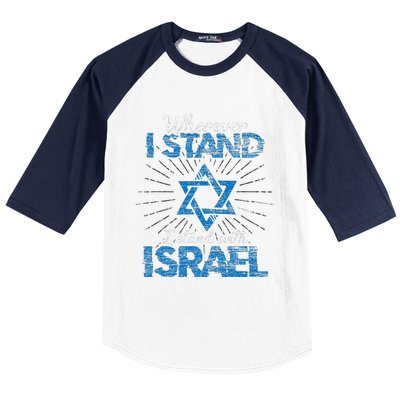 Support Israel Standing Strong Together Baseball Sleeve Shirt