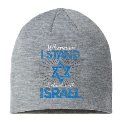 Support Israel Standing Strong Together Sustainable Beanie