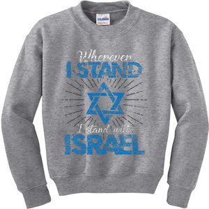 Support Israel Standing Strong Together Kids Sweatshirt