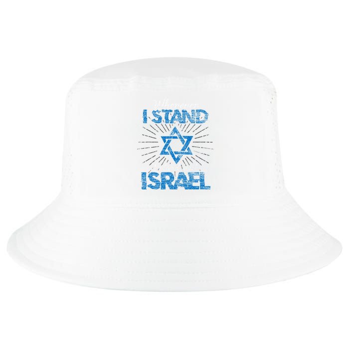 Support Israel Standing Strong Together Cool Comfort Performance Bucket Hat