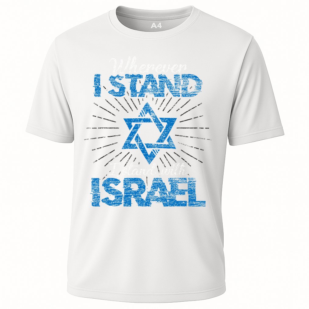 Support Israel Standing Strong Together Cooling Performance Crew T-Shirt
