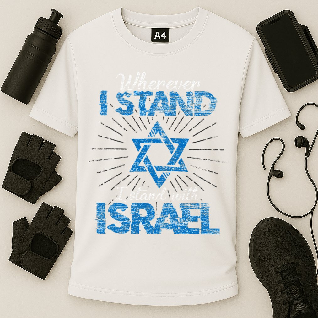 Support Israel Standing Strong Together Cooling Performance Crew T-Shirt