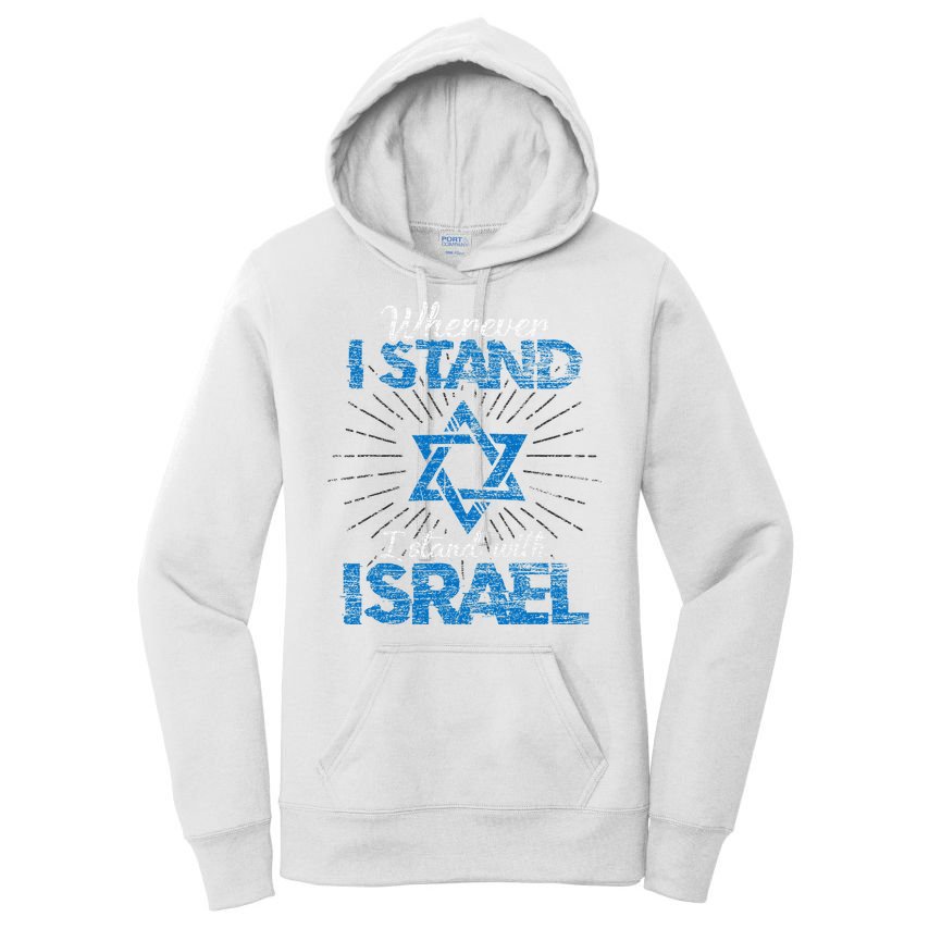 Support Israel Standing Strong Together Women's Pullover Hoodie