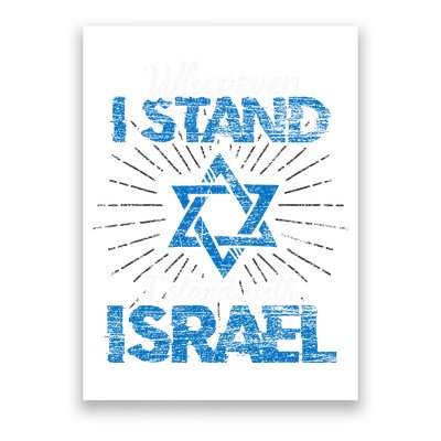 Support Israel Standing Strong Together Poster