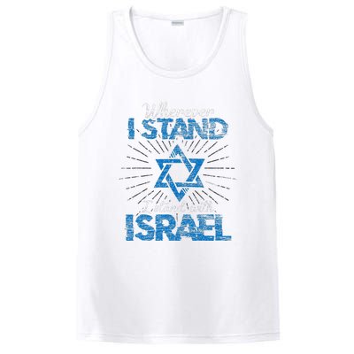 Support Israel Standing Strong Together PosiCharge Competitor Tank