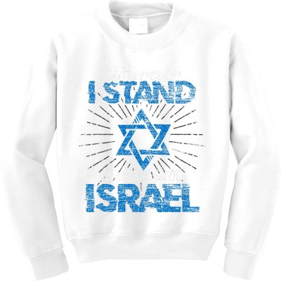 Support Israel Standing Strong Together Kids Sweatshirt