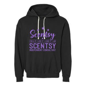 Scentsy I Sell It I Use It I Love It Design Garment-Dyed Fleece Hoodie