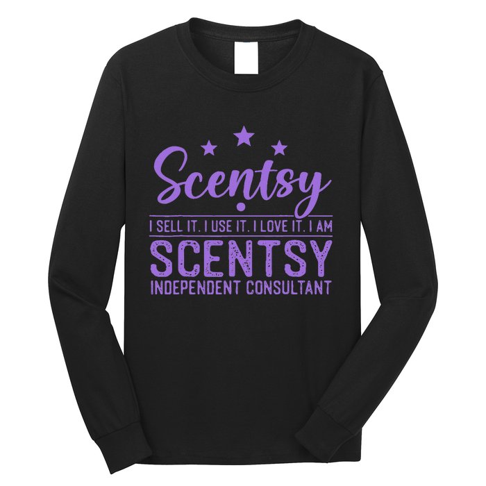 Scentsy I Sell It I Use It I Love It Design Long Sleeve Shirt