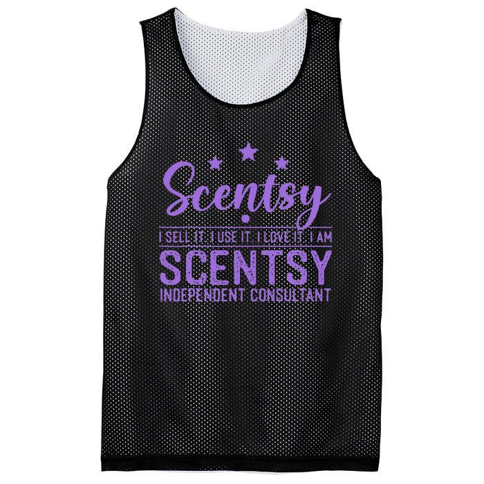 Scentsy I Sell It I Use It I Love It Design Mesh Reversible Basketball Jersey Tank