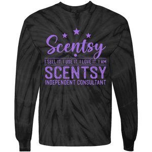 Scentsy I Sell It I Use It I Love It Design Tie-Dye Long Sleeve Shirt