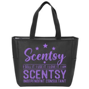 Scentsy I Sell It I Use It I Love It Design Zip Tote Bag