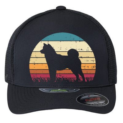 Shiba Inu Sunset Retro Animal Pet Akita Dog Flexfit Unipanel Trucker Cap