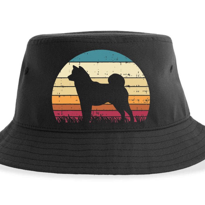 Shiba Inu Sunset Retro Animal Pet Akita Dog Sustainable Bucket Hat