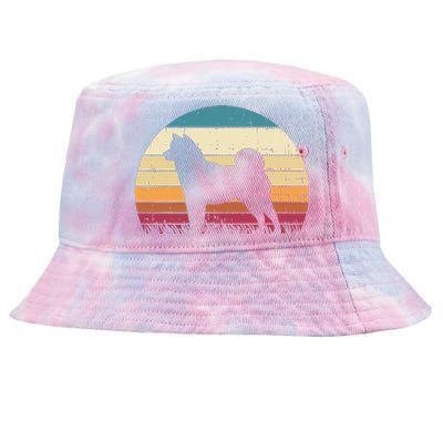 Shiba Inu Sunset Retro Animal Pet Akita Dog Tie-Dyed Bucket Hat