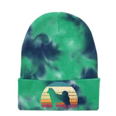 Shiba Inu Sunset Retro Animal Pet Akita Dog Tie Dye 12in Knit Beanie