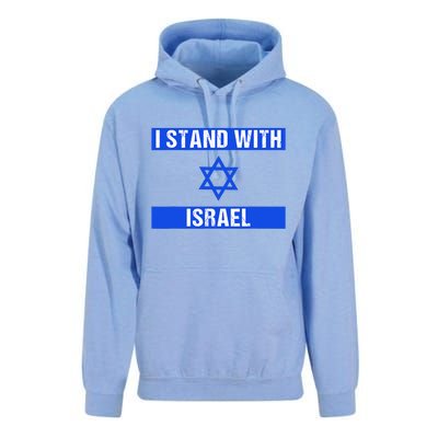 Support I Stand With Israel Jewish Heritage Israeli Flag Unisex Surf Hoodie