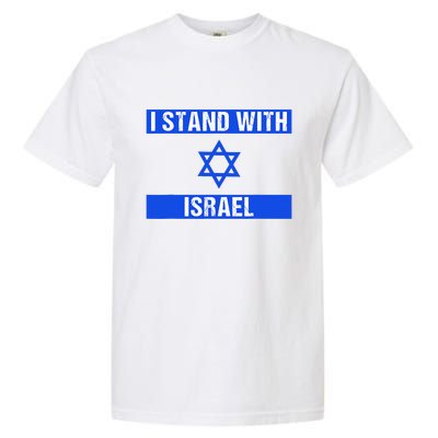 Support I Stand With Israel Jewish Heritage Israeli Flag Garment-Dyed Heavyweight T-Shirt