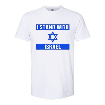 Support I Stand With Israel Jewish Heritage Israeli Flag Softstyle CVC T-Shirt