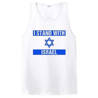 Support I Stand With Israel Jewish Heritage Israeli Flag PosiCharge Competitor Tank