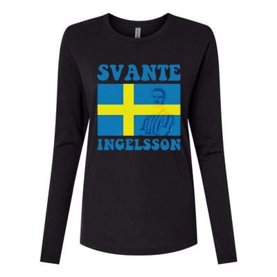 Svante Ingelsson Sheffield Wednesday Efl Flag Womens Cotton Relaxed Long Sleeve T-Shirt