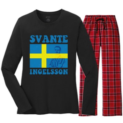 Svante Ingelsson Sheffield Wednesday Efl Flag Women's Long Sleeve Flannel Pajama Set 