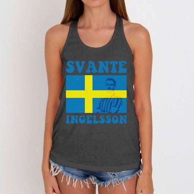 Svante Ingelsson Sheffield Wednesday Efl Flag Women's Knotted Racerback Tank