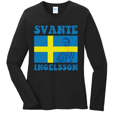 Svante Ingelsson Sheffield Wednesday Efl Flag Ladies Long Sleeve Shirt