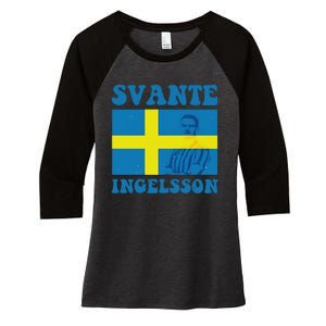 Svante Ingelsson Sheffield Wednesday Efl Flag Women's Tri-Blend 3/4-Sleeve Raglan Shirt