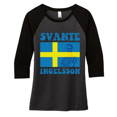 Svante Ingelsson Sheffield Wednesday Efl Flag Women's Tri-Blend 3/4-Sleeve Raglan Shirt