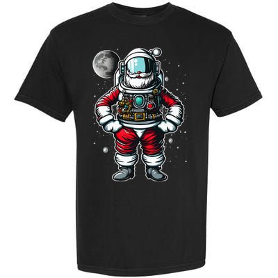 Santa in Space Festive Astronaut Christmas Gift Garment-Dyed Heavyweight T-Shirt