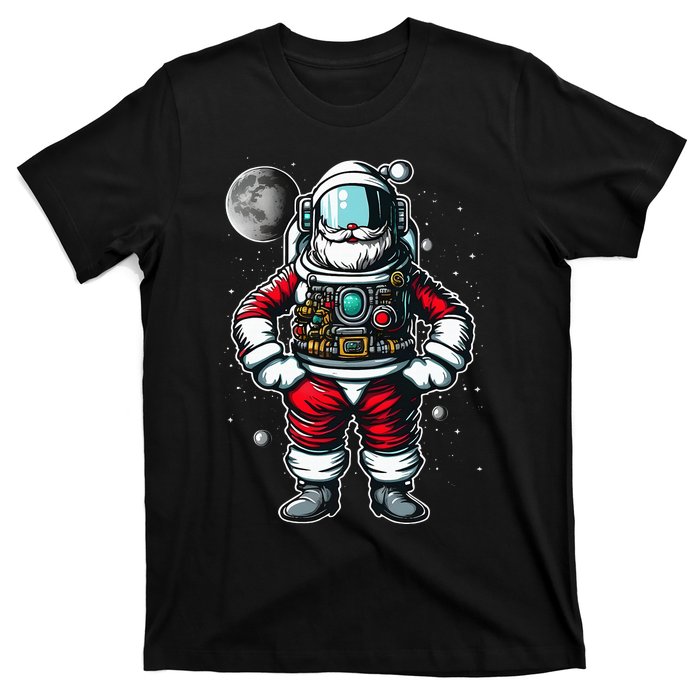 Santa in Space Festive Astronaut Christmas Gift T-Shirt