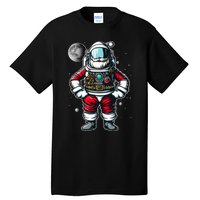 Santa in Space Festive Astronaut Christmas Gift Tall T-Shirt