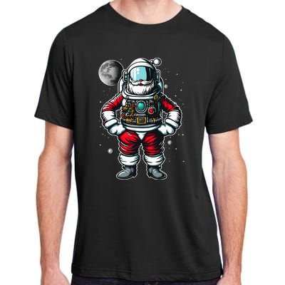 Santa in Space Festive Astronaut Christmas Gift Adult ChromaSoft Performance T-Shirt