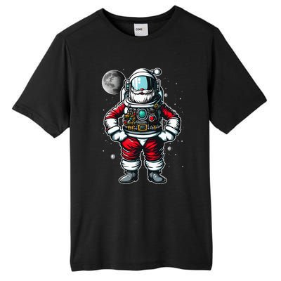 Santa in Space Festive Astronaut Christmas Gift Tall Fusion ChromaSoft Performance T-Shirt