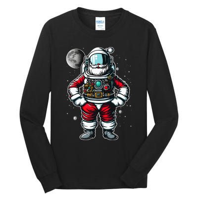 Santa in Space Festive Astronaut Christmas Gift Tall Long Sleeve T-Shirt