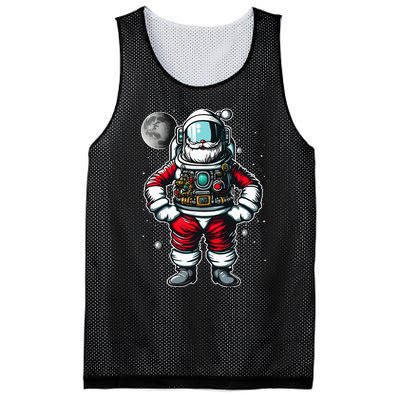 Santa in Space Festive Astronaut Christmas Gift Mesh Reversible Basketball Jersey Tank